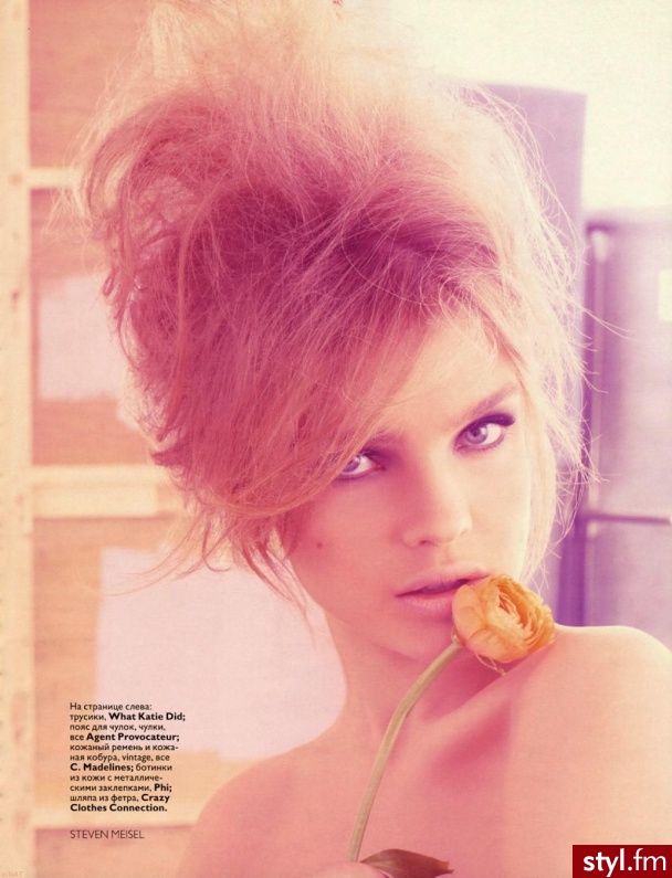 Natalia Vodianova. Natalia Vodianova - Średnie Fryzury