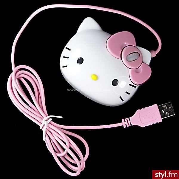 mysz do komputera z hello kitty. - Gadżety Inne Moda