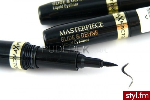 Max Factor, Masterpiece Glide & Define Liquid Eyeliner Eyeliner we flamastrze czarny - Dzienne Makijaże