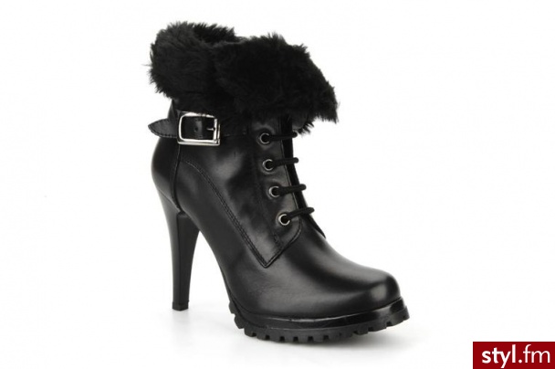 Eden PÓŁBUTY I BOTKI MICHO BY EDEN (Czarny) - Botki Buty Moda