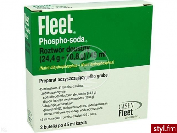 Casen-Fleet Fleet Phospho-Soda Roztwór Doustny - 2 X 45 ml - Bransoletki Biżuteria Moda