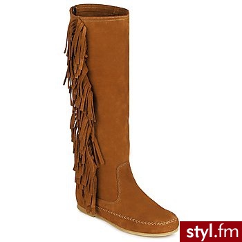 Betty London BUTY MARTUGA CAMEL - Kozaki Buty Moda