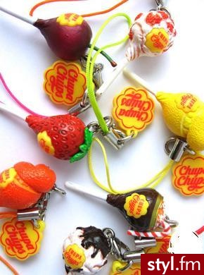 Breloczki z lizakami Chupa Chups - 1.95 GBP za jeden - Pozostałe Dodatki Moda