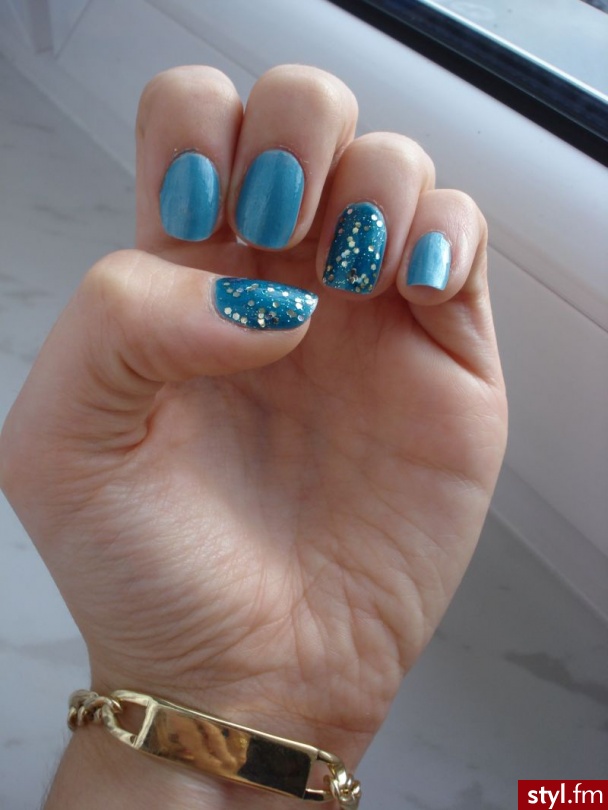 my baby blue nails <3 - Naturalne Paznokcie