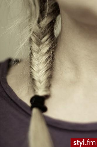Blond Warkocze Proste Na co dzień Długie Fryzury