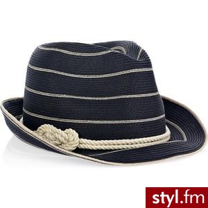 Eugenia Kim Max striped straw fedora - Polyvore. Pobrano ze strony: http://www.polyvore.com/max_striped_straw_fedora/thing?id=26526478 - Nakrycia głowy Dodatki Moda