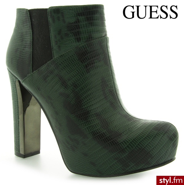 Guess CORELINEY SHOOTIE ANKLE BOOT PGREE - Botki Buty Moda