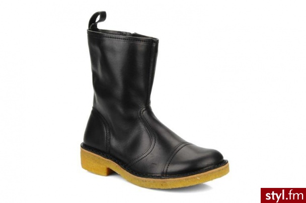Swedish Hasbeens PÓŁBUTY I BOTKI DANISH BOOT FEMME BY SWEDISH HASBEENS (Czarny) - Botki Buty Moda