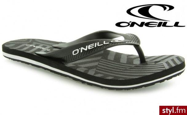 O'neill JAPONKI OFFSHORE STRIPE BLACK - Klapki Buty Moda