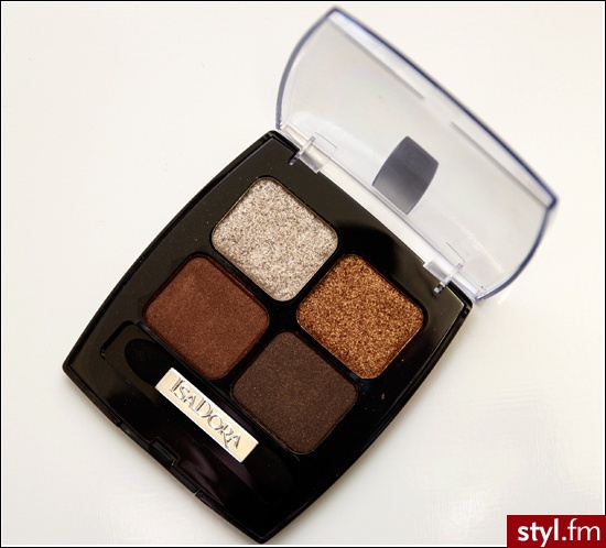 Isadora Eye Shadow Quartet cienie Smoke & Shimmer Brown Patina nr. 63 - Dzienne Makijaże