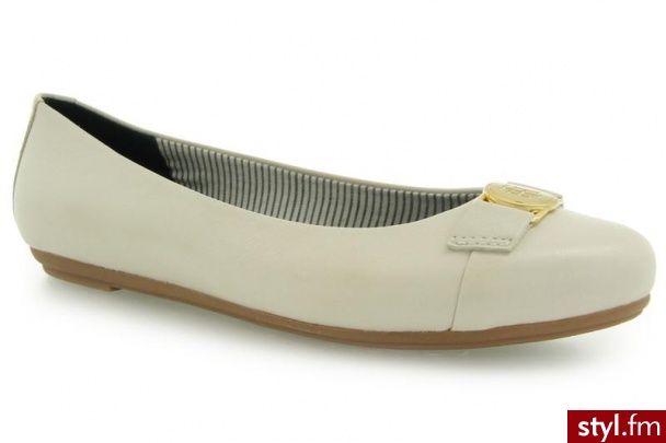 Tommy Hilfiger CECILIA 2 WHISPER WHITE - Balerinki Buty Moda