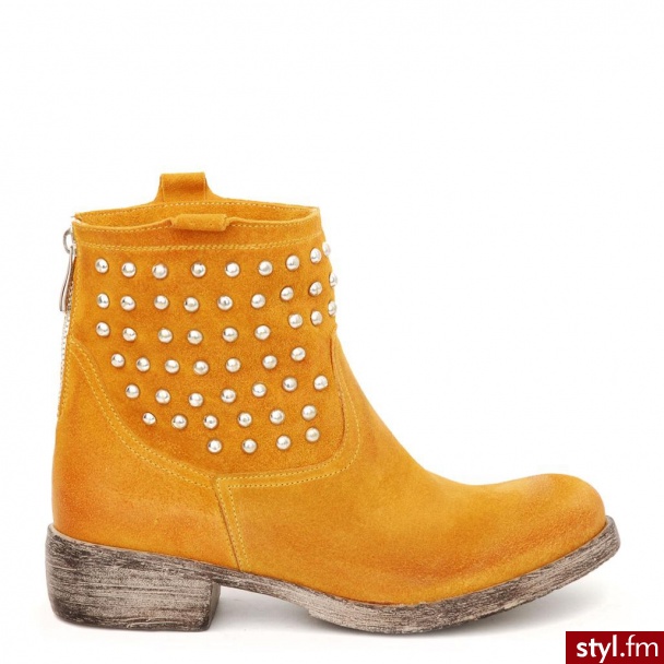 Venezia BOTKI GRETA4 C OCRA - Botki Buty Moda