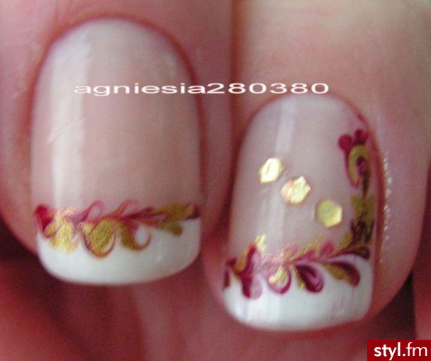 Autor: agniesia280380 jesienny francuzik.... Autor: <b>agniesia280380</b><br /> - Paznokcie