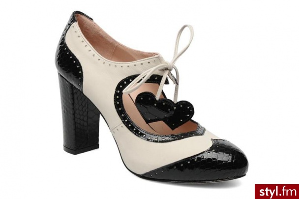Minna Parikka CZÓŁENKA ROSEUM BY 57387Black/white - Czółenka Buty Moda