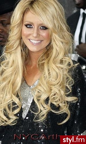 Blond Rozpuszczone Kręcone z grzywką Na co dzień Długie Fryzury