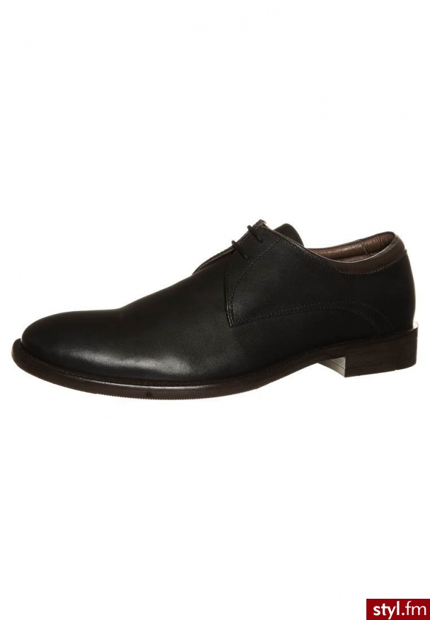 zign Oksfordki czarny (P-19788) - Pozostałe Buty Moda
