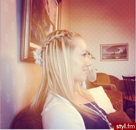 Blond Warkocze Proste Na co dzień Długie Fryzury
