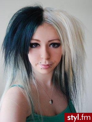 EMO Alternatywne Średnie Fryzury