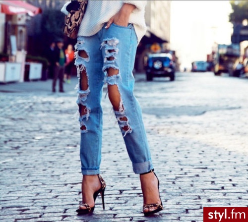 Jeansy Spodnie Moda