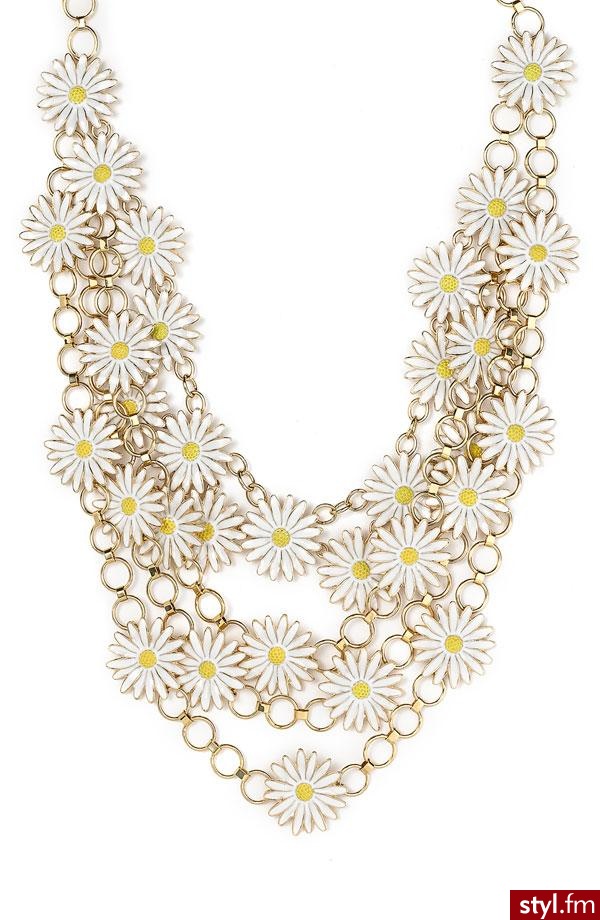 robiący wrażenie naszyjnik Kate Spade ze stokrotkami - 325$ - Pozostałe Dodatki Moda