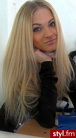 Blond Rozpuszczone Proste Na co dzień Długie Fryzury