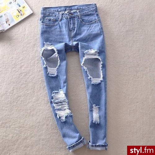 Jeansy Spodnie Moda