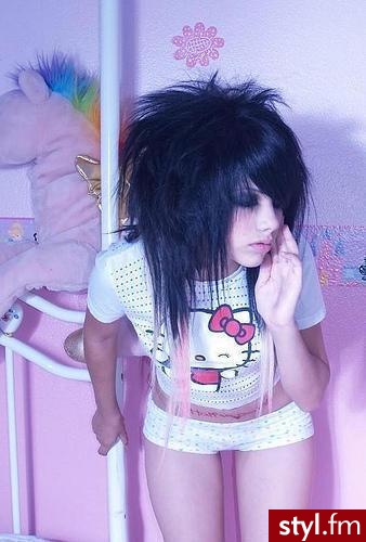 EMO Alternatywne Średnie Fryzury