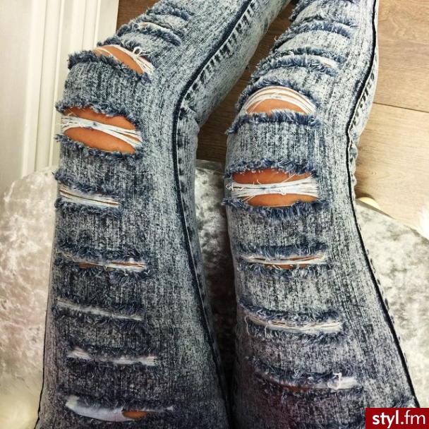Jeansy Spodnie Moda