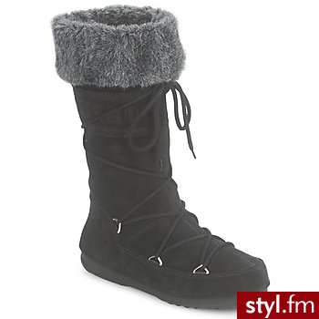 Moon Boot BUTY W.E. BUTTER II Black - Kozaki Buty Moda