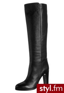 The Seller Kozaki na obcasie czarny (S1606) - Kozaki Buty Moda
