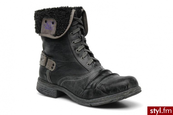 Mustang shoes PÓŁBUTY I BOTKI MANG BY (Szary) - Botki Buty Moda