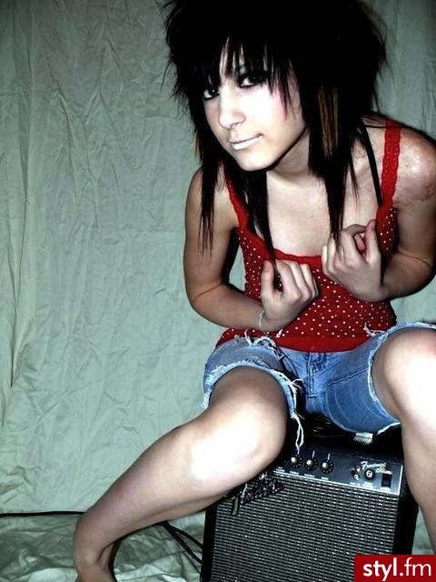 EMO Alternatywne Średnie Fryzury