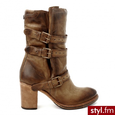 Venezia BOTKI 811209 OLIVA - Botki Buty Moda