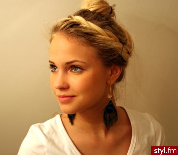 Blond Upięcie Proste Na co dzień Długie Fryzury