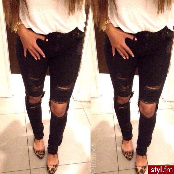Jeansy Spodnie Moda