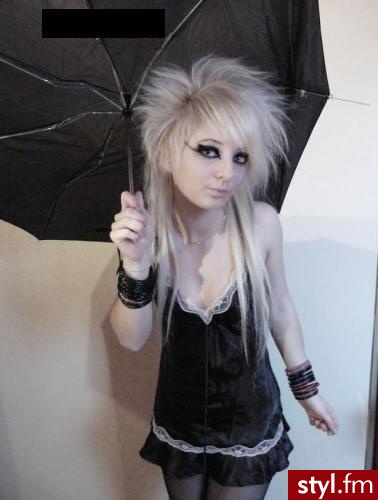 EMO Alternatywne Średnie Fryzury