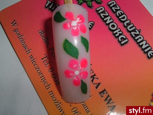 Autor: Cali_neczka kwiatki. Autor: <b>Cali_neczka</b><br /> - Paznokcie