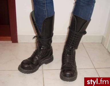Glany wysokie 20 dziurek STEEL - Pozostałe Buty Moda