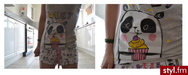 - You can't defeat me. You're just a big, fat panda.
- Yes. I can! - Piżamy Bielizna Moda