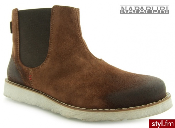 BOTKI NAPAPIJRI LINN CHELSEA MID BROWN - Botki Buty Moda
