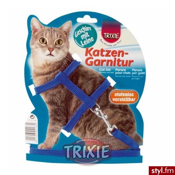 Trixie Nylonowe Szelki dla Kota Tx-4185 - Psy Zwierzaki