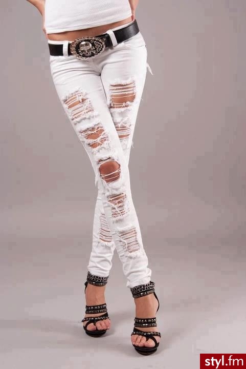 Jeansy Spodnie Moda