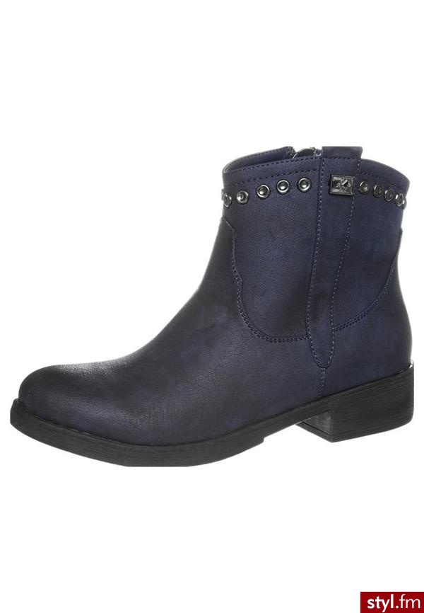 Even&Odd Botki niebieski W1312305 - Pozostałe Buty Moda