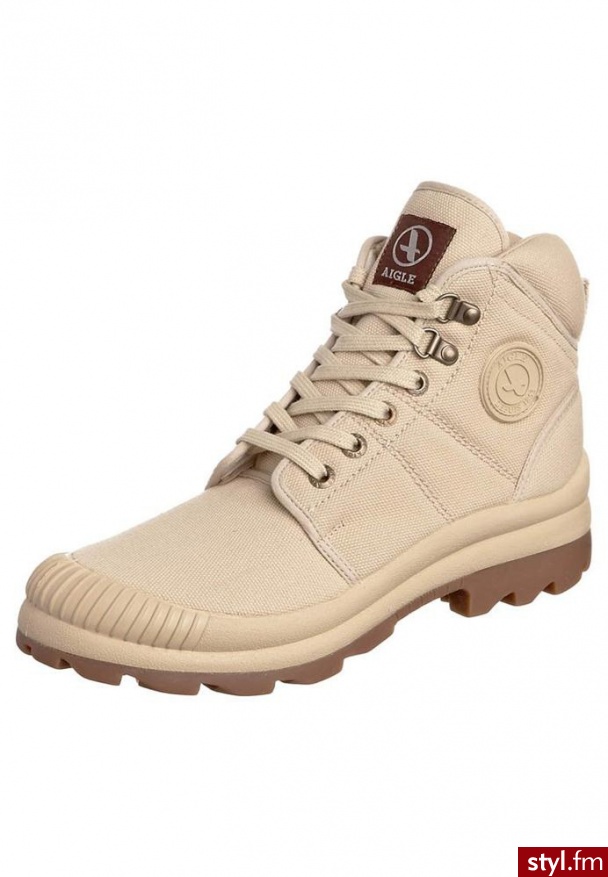 Aigle TENERE Botki sznurowane beżowy - Botki Buty Moda