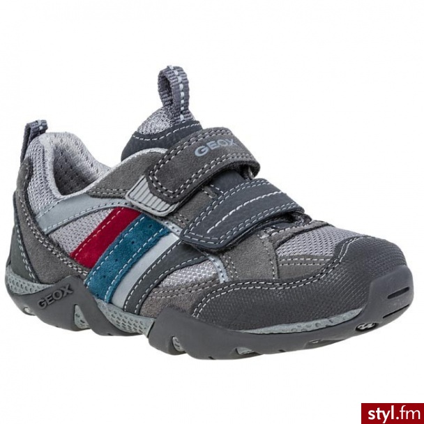 Półbuty GEOX - J Aragon B J3265B 01422 C1295 - Szary/Błękitny - Półbuty Buty Moda