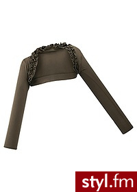 Bonprix Bolerko czarny 941612_12262 - Marynarki i żakiety Okrycia Moda