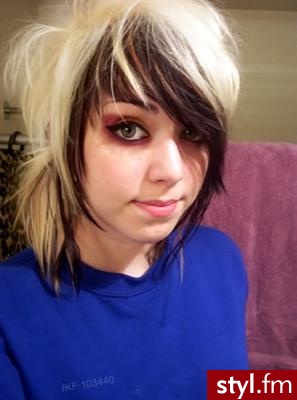 EMO Alternatywne Średnie Fryzury