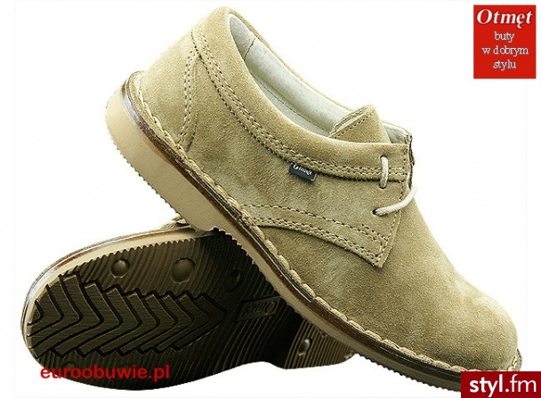 OTMĘT Obuwie Casual Półbuty OT-486-AP-E Beżowe - Półbuty Buty Moda