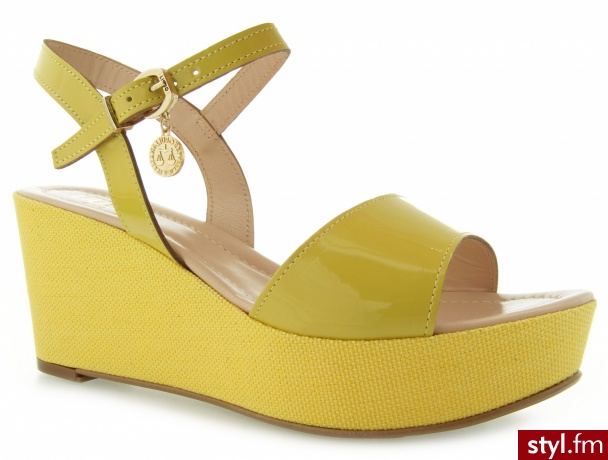 LIU-JO LIU JO SANDALO zEPPA CARMEN C/CAVIGLI LIGHT YELLOW - Koturny Buty Moda