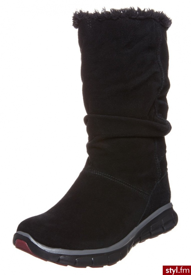 Skechers SYNERGY SOLID Śniegowce czarny (47995) - Pozostałe Buty Moda
